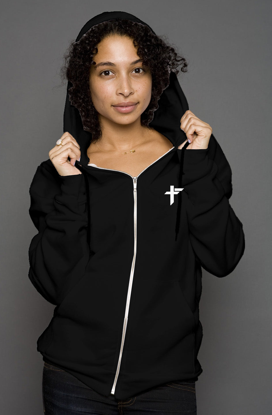 unisex zip hoody